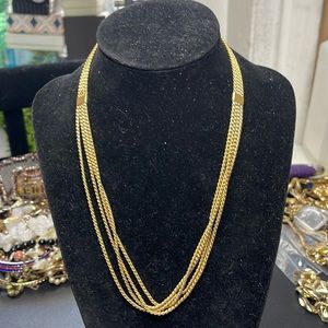 Stella & Dot Gold plated multichain Necklage